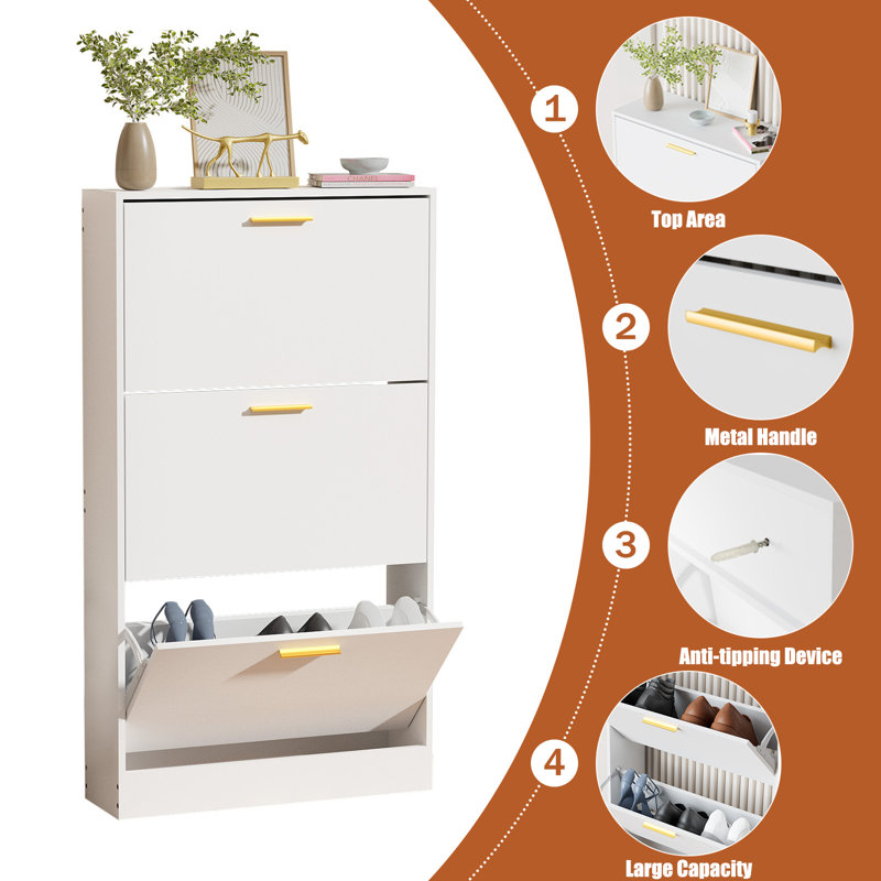 Mercer41 15 Pair Shoe Storage & Reviews Wayfair